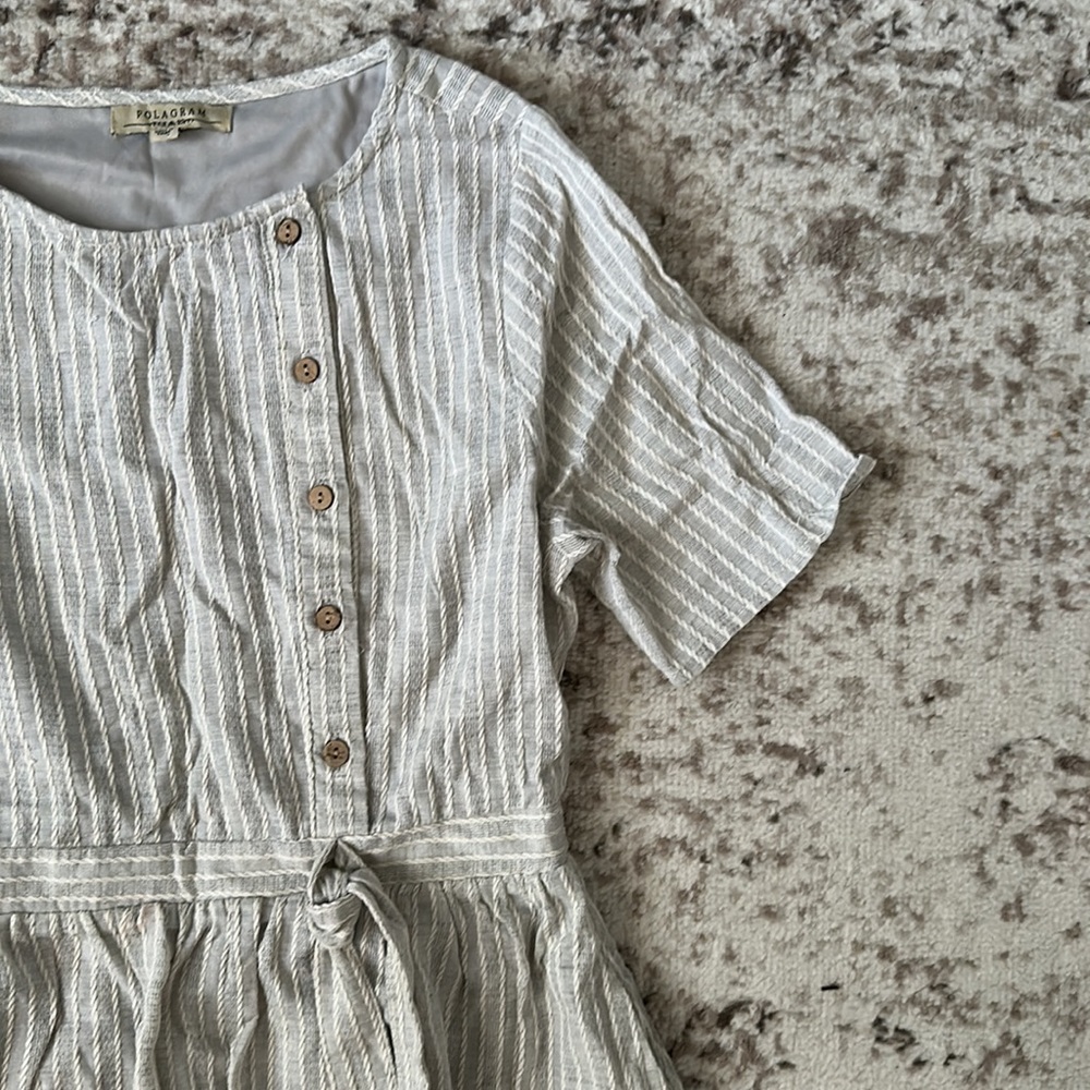 Polagram striped midi dress